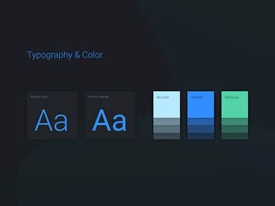 Colors app black colors design flat kit minimal typography ui user web
