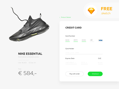 Day 002 of Daily UI - Credit Card Checkout