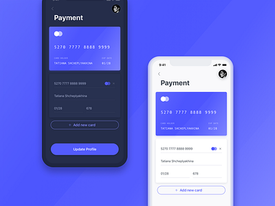 iPhone X ⏤ Payment Screen 💎 adobe xd bank black card delivery food ios iphone x mobile app payment profile settings sketch ui ui kit white