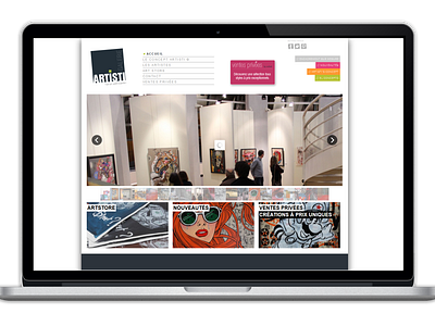 Bernard Cousin Web Artisti Galerie Ecran1 graphicdesign webdesign website