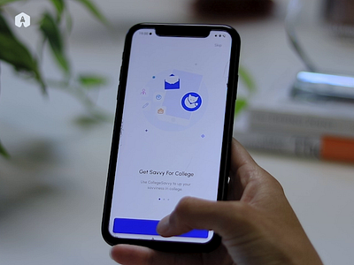 College Savvy | Mobile App Design app branding college design jobhunting lightmode ui ux
