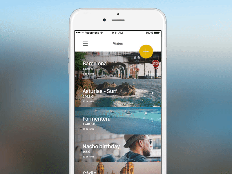 Archive expense animation app archive gif iphone mobile save ui ux