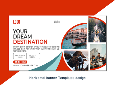 Horizontal banner template design