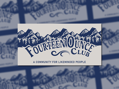 Fourteen Ounce Club advert design for Client