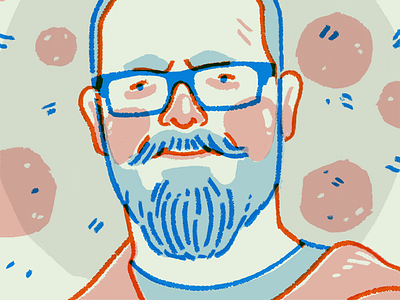 Jason Burke Portrait beer blog beer job digital illustration editorial illustration face portrait procreateapp