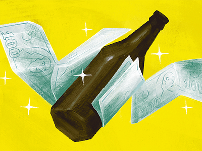 "No beer is too expensive" beer beer blog craft beer digital illustration editorial illustration october procreateapp