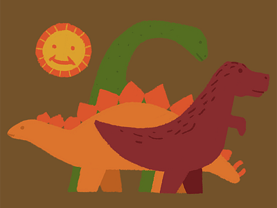Dinosaurs digital illustration dinosaurs