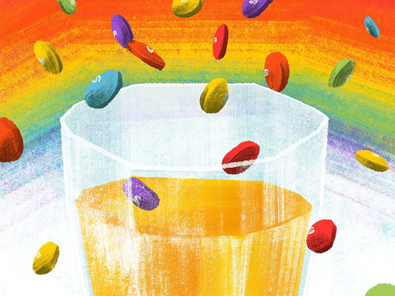 Skittlebrau procreate app editorial illustration good beer hunting october beer blog simpsons skittlebrau skittles