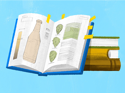 Course Catalog of Beers beer beer blog books editorial illustration good beer hunting october