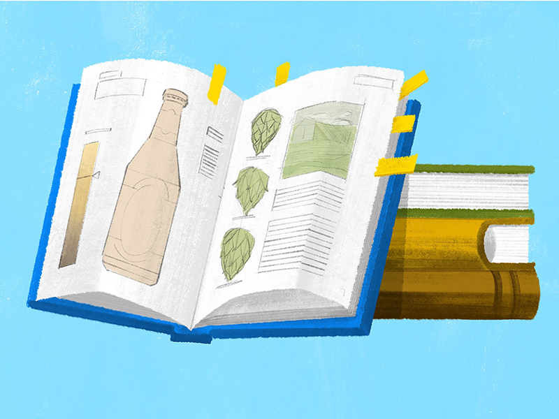 Course Catalog of Beers october good beer hunting books beer editorial illustration beer blog
