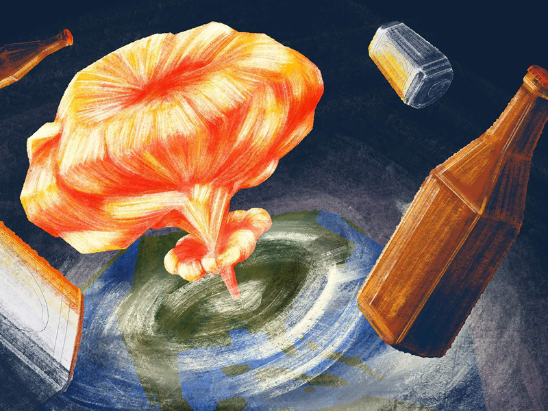 Beers for the Apocalypse good beer hunting october apocalypse craft beer beer digital illustration
