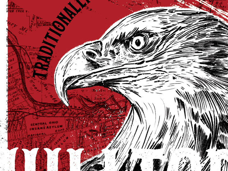 Hilltop Bald Eagle bald eagle illustration four string brewery craft beer hilltop