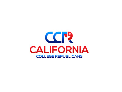 CCR america art branding california classic clever colorfull design elections idea logo mainitials politics republican usa vector