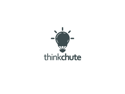 ThinkChute clever idea logo logos parachute think
