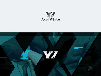 Axel White aw branding classic initials logo men clothing word mark
