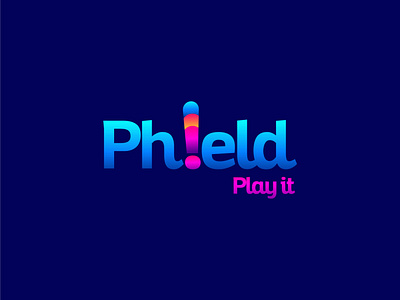 Phield branding classic clever colorfull design idea logo mainitials vector