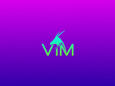 VIM animal apparel art branding classic clean clever clothes colorfull deer design gradient ibex idea logo vector
