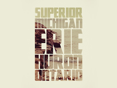 Great Lakes great lakes superior michigan erie huron ontario typography image water