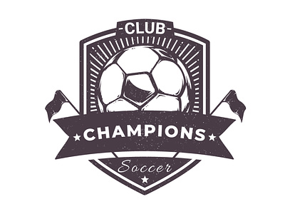 Soccer Vinatge Logo