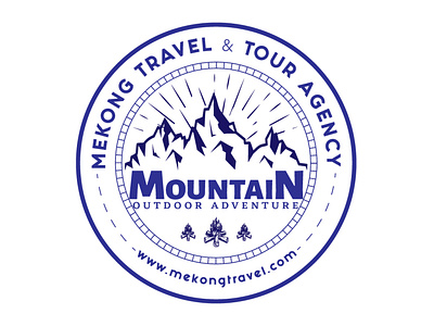 Travel & Tour Agency Logo Design adobe illustrator badge company custom design fun graphic design logo logo maker logodesign minimal minimalist logo mountain professional tour travel travel agency travel logo travelling unique