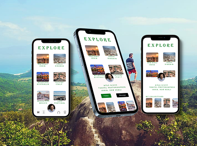 Explore App design adventure app beautiful design designer for hire explore ios photography tourism travel ui user interaction design ux