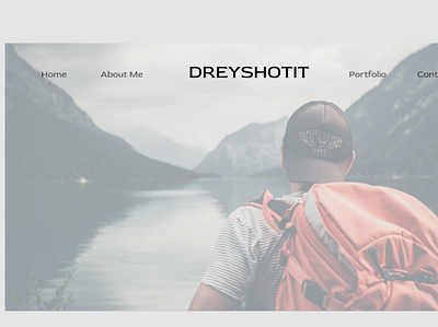 Landing page for a photographers website beautiful branding design landing page ui ux