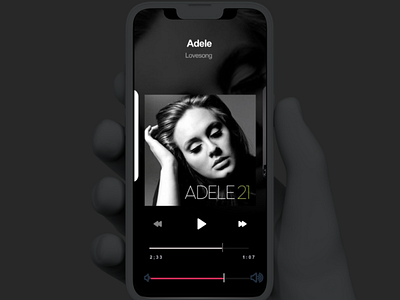 music app mockup