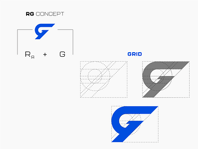 R + G Logo Grid branding business design designgrafico graphic design illustration logo logodesign vector