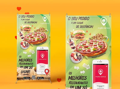 Banner | Mata Larica App ® app banner branding business design designgrafico graphic design publicidade