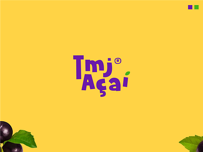 Tmj Açaíteria | Logo Design brand branding business design graphic design icon illustration logo logodesign vector