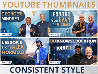YouTube Thumbnails - Consistent Style