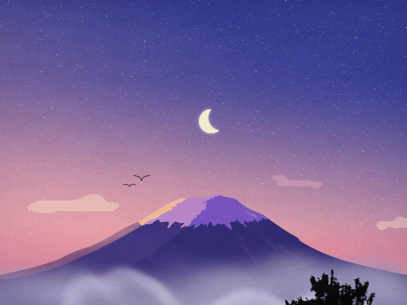 Fuji Gloaming gloaming mountain