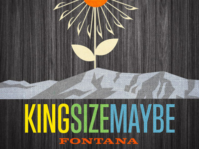 Kingsizemaybe Album Art album art country rock design kingsizemaybe poster art poster design retro