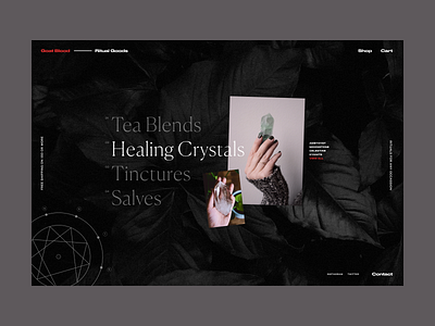 Goat Blood Concept concept concepts design interface design product shop typography ui design web design website website design
