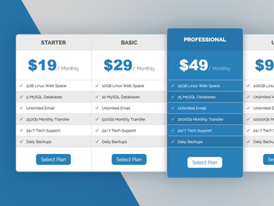 #1207 css css3 free html pricing pricing table table web