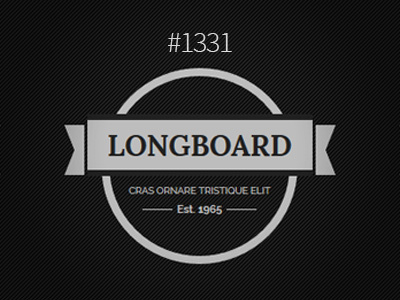 #1331 - CSS Based Logo badge banner css logo web webdesign