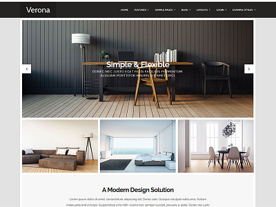 J51 Verona - Joomla Template cms design joomla menu style template ui web webdesign