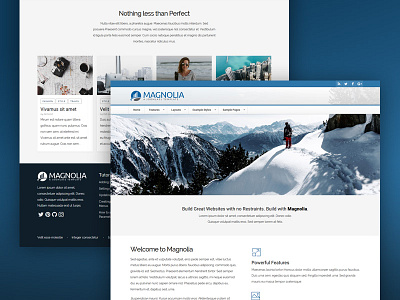 J51 Magnolia - Joomla Tempalte cms design earth gallery joomla menu slideshow style template ui web webdesign
