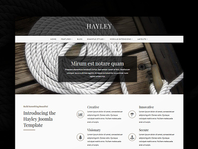 J51 Hayley - Joomla Template adventure cms css3 joomla sailing template theme web webdesign