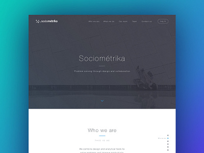 Sociometrika Web Design branding innovation responsive ui ux visual web webdesign website