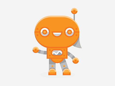 Chat Robot Concept bot character chat learning machine mascot message robot vector