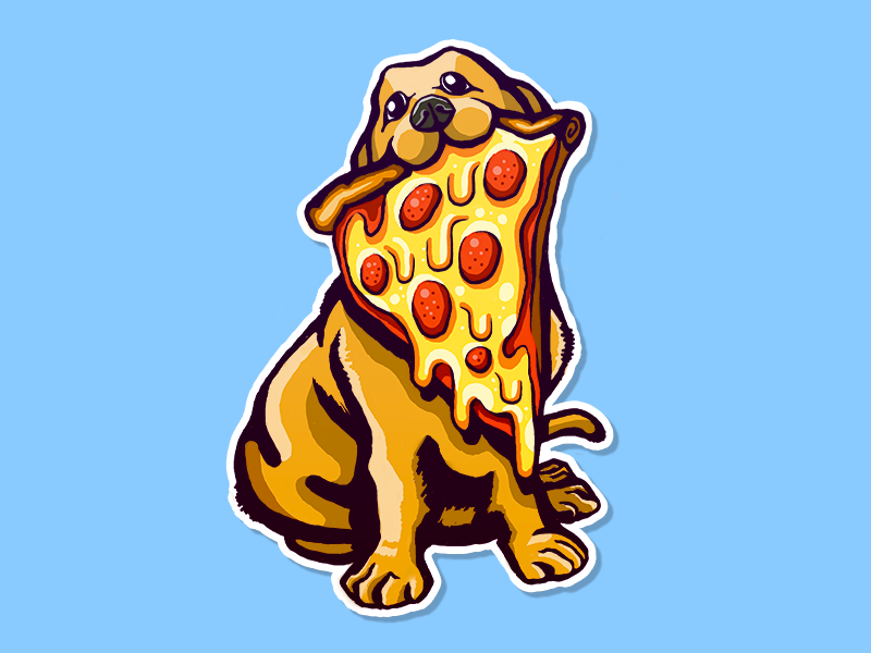 pizza dog shirt