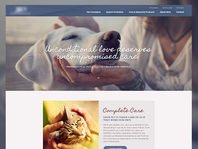 Pet Cremation cremation dog pet vet web website website design