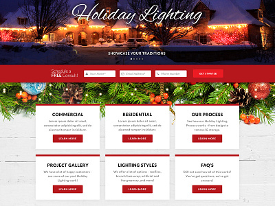 Holiday Lighting christmas holiday web website