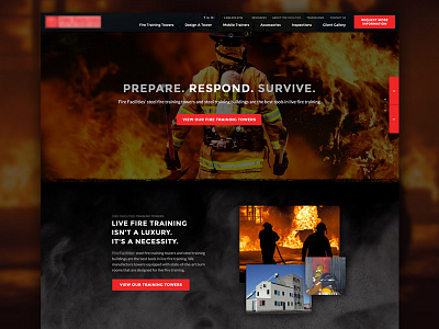 Fire Training Towers black emergency fire flame grit smoke website