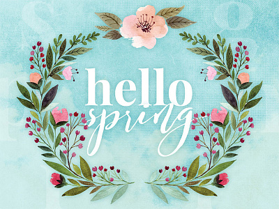 Hello Spring - Free Wallpaper Designs desktop flowers free phone spring wallpaper