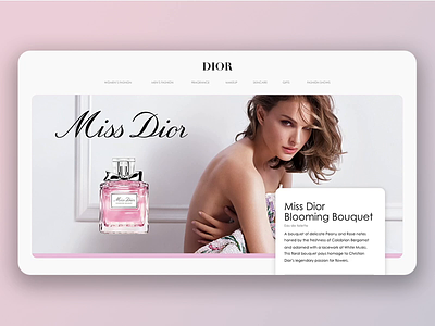 Miss Dior Desktop II adobe xd adobexd app app design concept design ui ui design uidesign ux