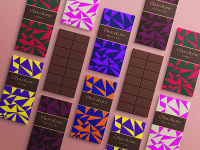 Chocolate Packaging Design abstract abstract pattern adobe illustrator box design bright chocolate box chocolate packaging colorful design creative geometric geometric pattern geometrical graphic design label label design minimal design minimalism packaging packaging design product design