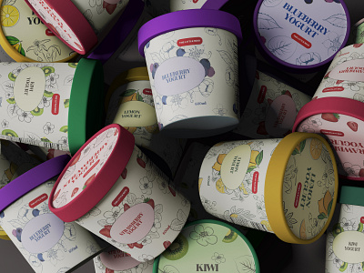 Yogurt packaging design