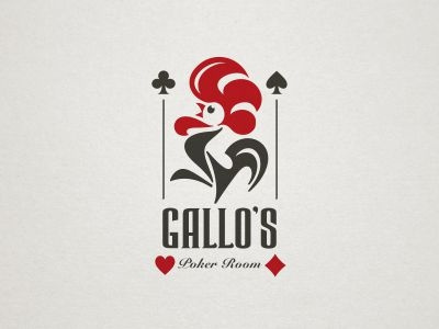 Poker Logo card game casino heart poker rooster